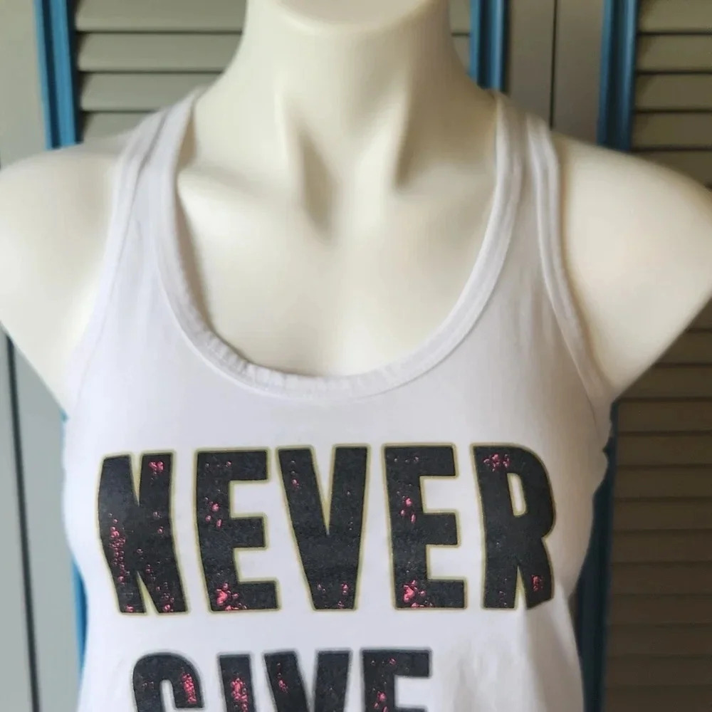 Danakin White Racer Back Tank Top - Picture 3 of 11